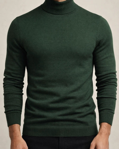 Autumn and Winter Thickened Warm Sweater Men Mid-neck Slim Men's Sweater Men's Multi-color Knit Sweater | JRSEE:7917cbe6-1762-496e-a0ef-ac6faeb51388