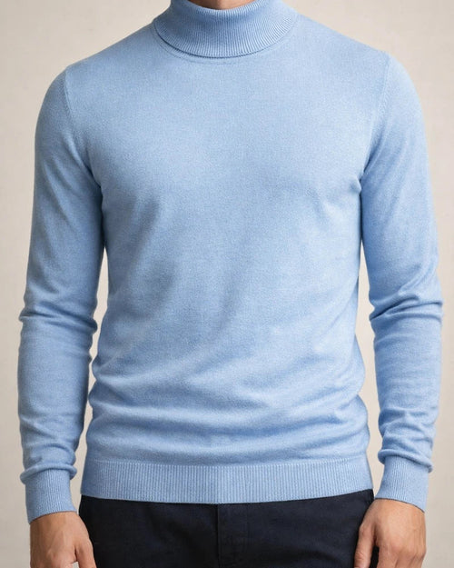 Autumn and Winter Thickened Warm Sweater Men Mid-neck Slim Men's Sweater Men's Multi-color Knit Sweater | JRSEE:18174ea7-a4b2-495e-b3a3-fcdf008430f7