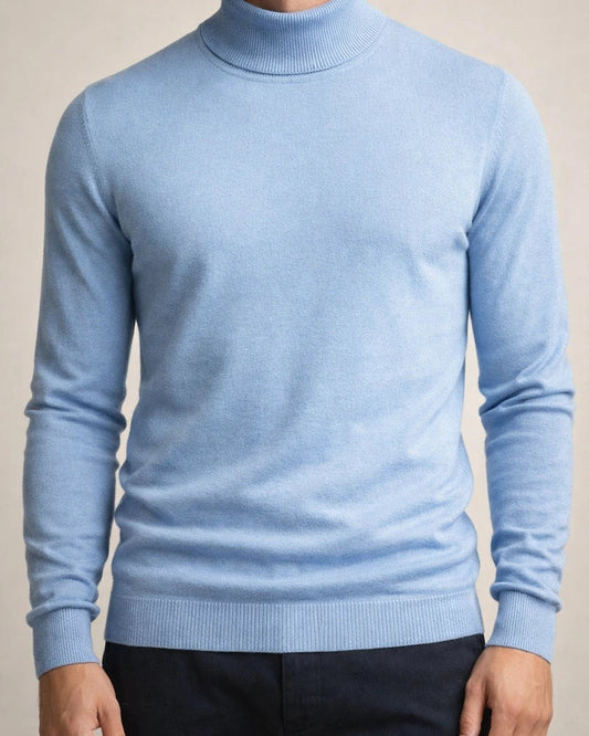 Autumn and Winter Thickened Warm Sweater Men Mid-neck Slim Men's Sweater Men's Multi-color Knit Sweater | JRSEE:18174ea7-a4b2-495e-b3a3-fcdf008430f7