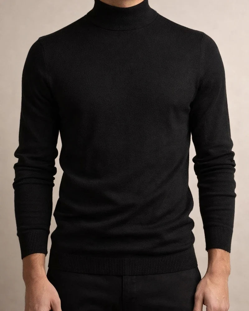 Autumn and Winter Thickened Warm Sweater Men Mid-neck Slim Men's Sweater Men's Multi-color Knit Sweater | JRSEE:fa233274-6deb-4899-9f47-afa426ee0f7b