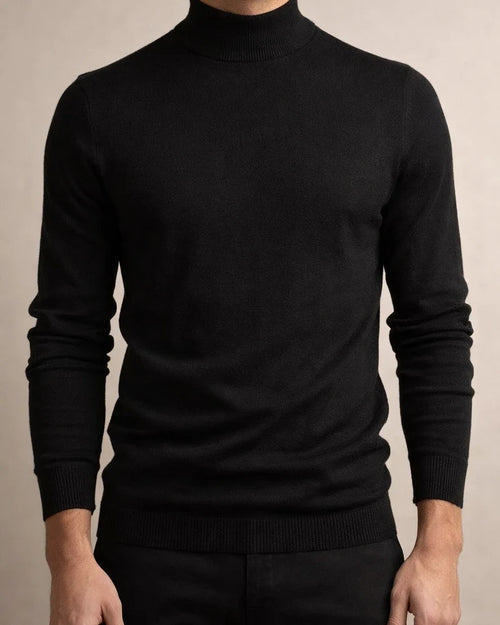 Autumn and Winter Thickened Warm Sweater Men Mid-neck Slim Men's Sweater Men's Multi-color Knit Sweater | JRSEE:fa233274-6deb-4899-9f47-afa426ee0f7b
