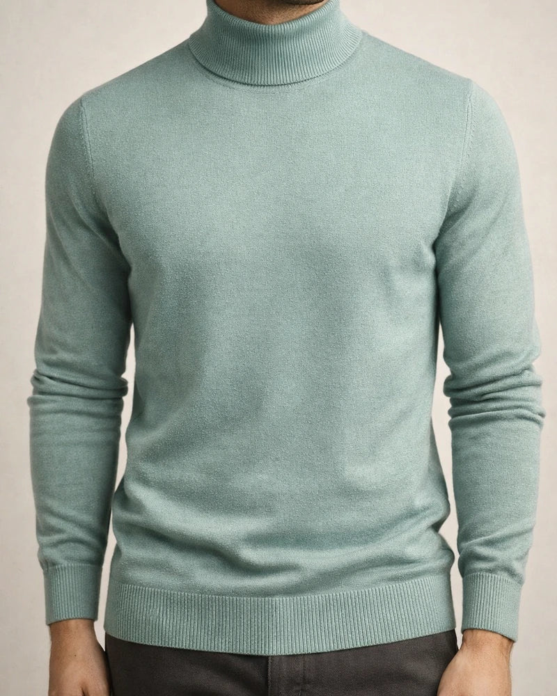 Autumn and Winter Thickened Warm Sweater Men Mid-neck Slim Men's Sweater Men's Multi-color Knit Sweater | JRSEE:62c4ee6e-b1c0-4aa7-a651-5cb75e12b218