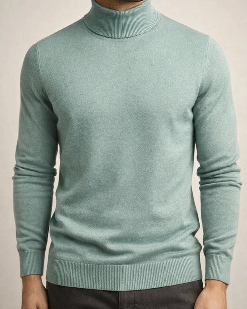 Autumn and Winter Thickened Warm Sweater Men Mid-neck Slim Men's Sweater Men's Multi-color Knit Sweater | JRSEE:62c4ee6e-b1c0-4aa7-a651-5cb75e12b218