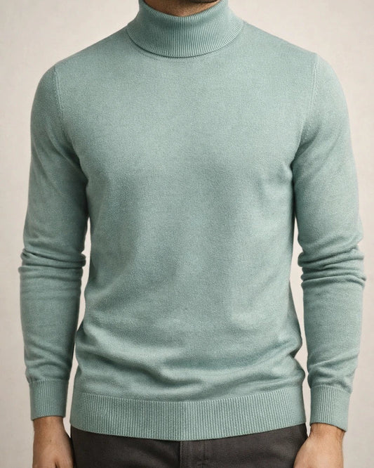Autumn and Winter Thickened Warm Sweater Men Mid-neck Slim Men's Sweater Men's Multi-color Knit Sweater | JRSEE:62c4ee6e-b1c0-4aa7-a651-5cb75e12b218
