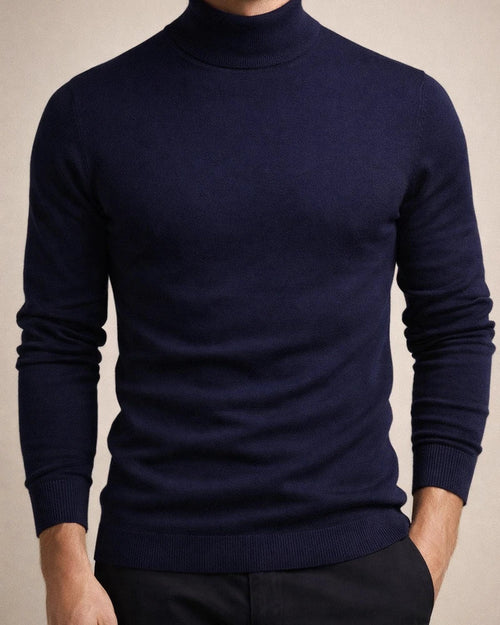 Autumn and Winter Thickened Warm Sweater Men Mid-neck Slim Men's Sweater Men's Multi-color Knit Sweater | JRSEE:7f217ddf-ce05-4651-960a-4a07d7db1a32