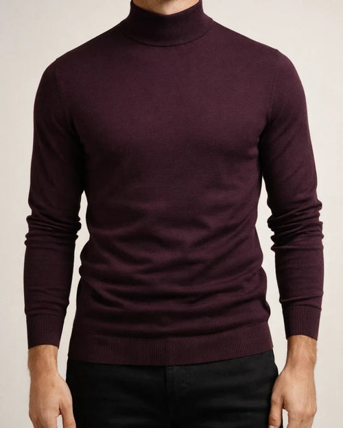 Autumn and Winter Thickened Warm Sweater Men Mid-neck Slim Men's Sweater Men's Multi-color Knit Sweater | JRSEE:cd54c1d3-a9f5-46df-b932-0eb306ba8d89