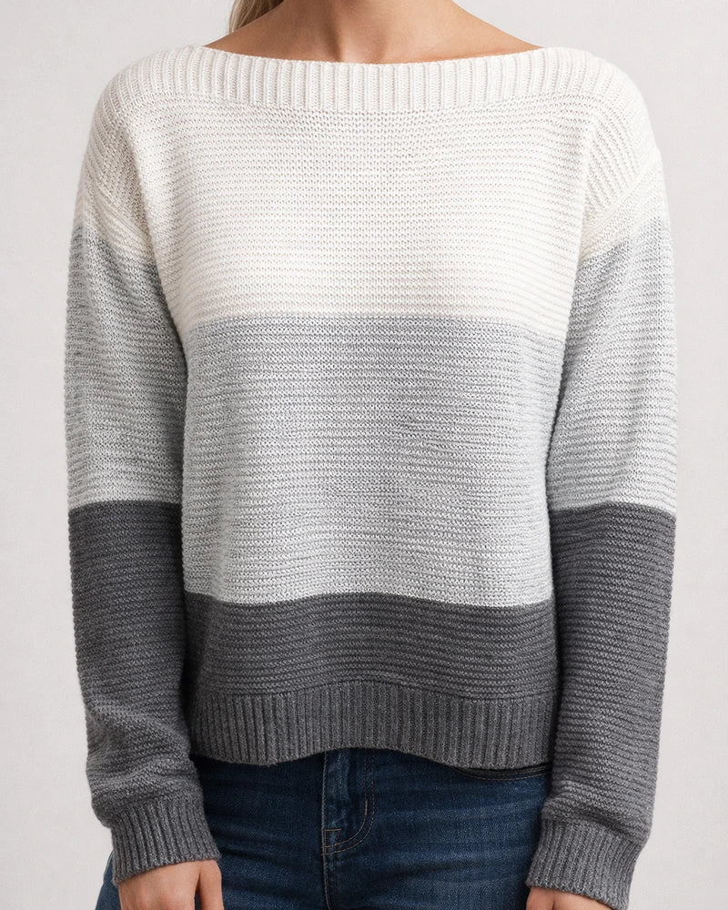 Autumn and Winter Women's Season New Knitted Sweater Round Neck Long Sleeve Sweater | JRSEE:7c6fec89-9a1c-4ef7-badd-387f3ac6bc35