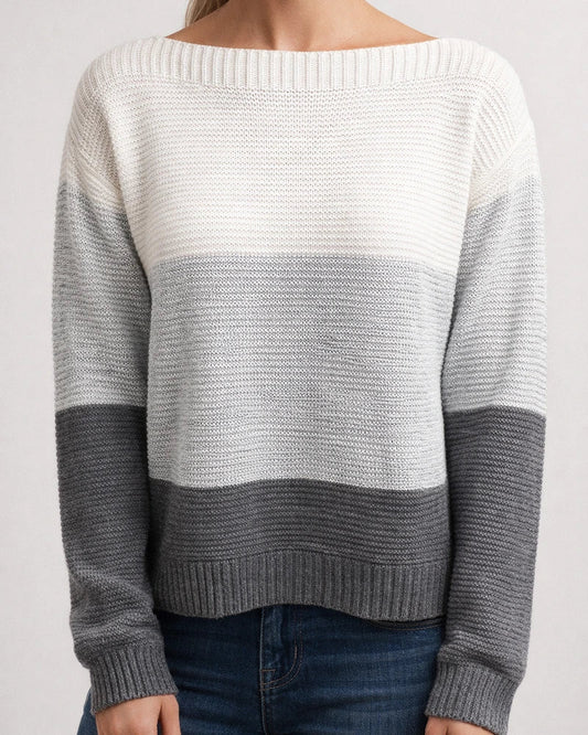 Autumn and Winter Women's Season New Knitted Sweater Round Neck Long Sleeve Sweater | JRSEE:7c6fec89-9a1c-4ef7-badd-387f3ac6bc35