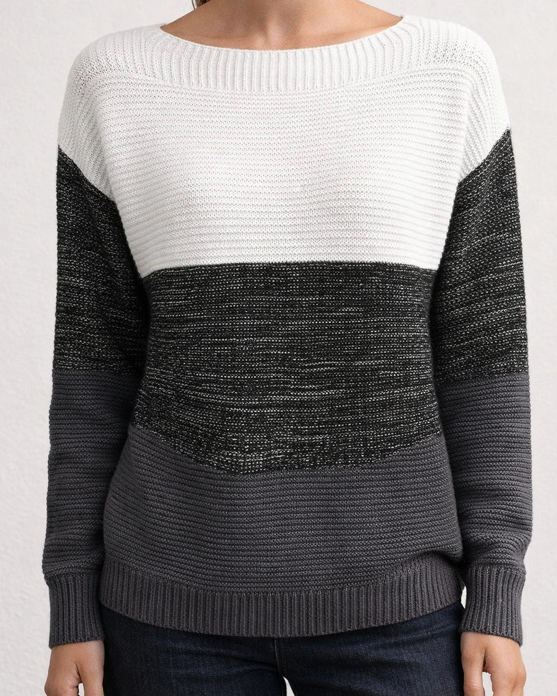Autumn and Winter Women's Season New Knitted Sweater Round Neck Long Sleeve Sweater | JRSEE:8d091fb7-ac37-40f2-b664-c3836f341566