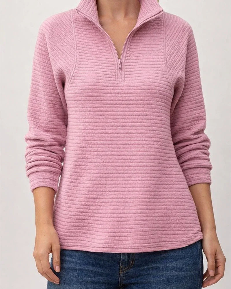 Autumn Explosion Snake Bone Pattern Solid Color Collar Street Hipster Zipper Long Sleeve Splicing Women's Sweatshirt | JRSEE:9e258811-ca89-4990-aea8-45973ce69a75