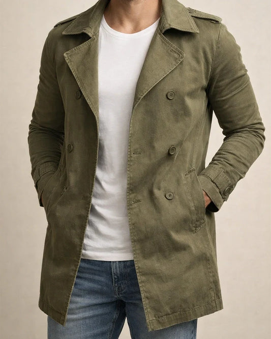 Autumn Men's Solid Color Jacket in The Long Section Slim Large Size Windbreaker Men's Casual Jacket Men's Clothing | JRSEE:38d5b49a-7f2a-4d24-bae3-ca692a50fd94