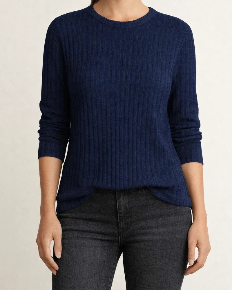 Autumn New Fresh Sweet Round Neck Women's Casual Solid Color Pullover Warm Long-sleeved Sweet Wind T-shirt | JRSEE:fd89075a-5704-45f4-a50a-8ac6b8e519bd