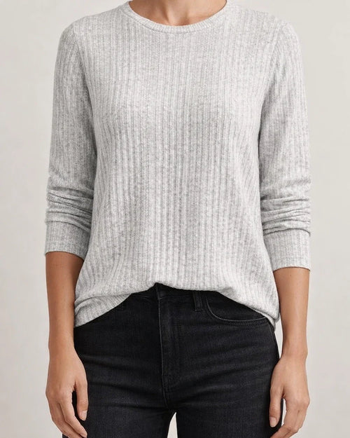 Autumn New Fresh Sweet Round Neck Women's Casual Solid Color Pullover Warm Long-sleeved Sweet Wind T-shirt | JRSEE:5b5288c6-f992-4329-92b2-0a7d1e4fee9f