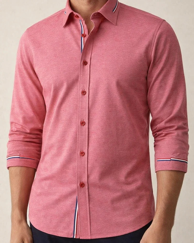 Autumn New Men's Shirts Korean Version of The Oxford Spinning Solid Color Long-sleeved Career Shirt Men's Shirts | JRSEE:9dd6c435-57ef-40ef-83be-bac7d606bcb6