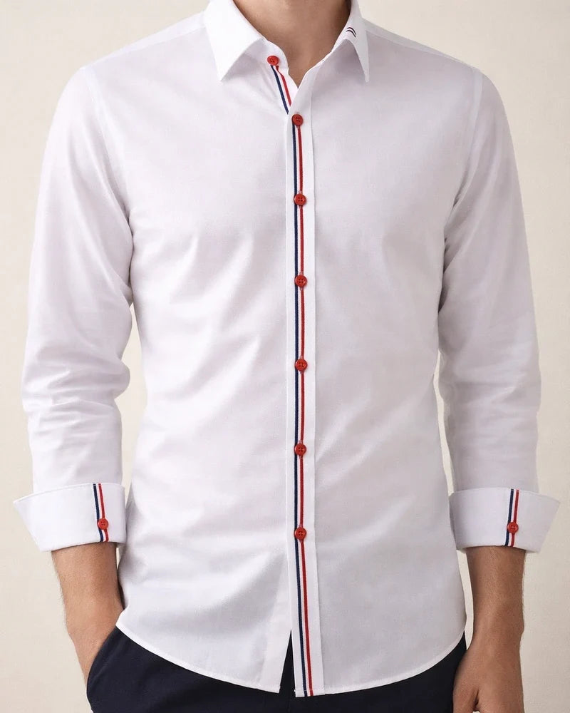 Autumn New Men's Shirts Korean Version of The Oxford Spinning Solid Color Long-sleeved Career Shirt Men's Shirts | JRSEE:fe69384f-d5fe-4c80-bba9-15da8efdaf6a