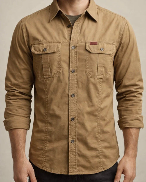 Autumn New Shirt Men's Lapel Long-sleeved Cotton Casual Solid Color Shirt in The Youth Workwear Slim Jacket | JRSEE:6ae1eef2-2ef6-4229-b610-e82e700f74df