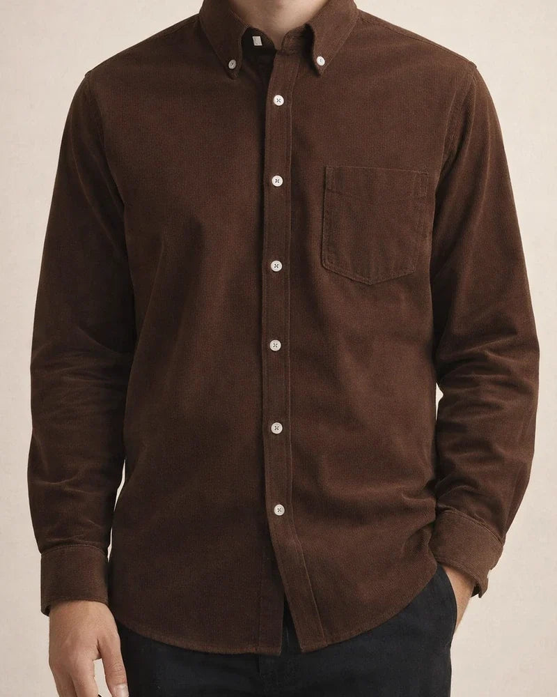 Autumn Retro Corduroy Long-sleeved Shirt Men's Casual Striped Jacket Corduroy Blouse Shirt M-5XL | JRSEE:f8e44778-4fdd-47f6-9bb2-101672cd24ef