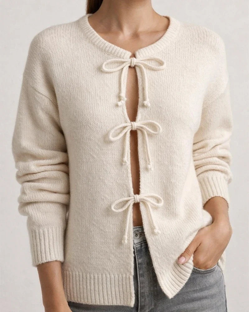 Autumn Winter Women's Tops Casual Loose-fitting Cardigan with Drawstring Solid Color Sweater | JRSEE:576c0a39-07d5-402f-a369-f3bb3ae1e19a