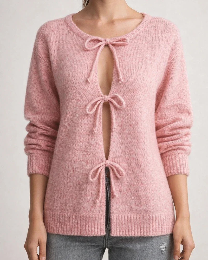 Autumn Winter Women's Tops Casual Loose-fitting Cardigan with Drawstring Solid Color Sweater | JRSEE:448fffed-17a3-4ba7-9fad-01bfa889e28b