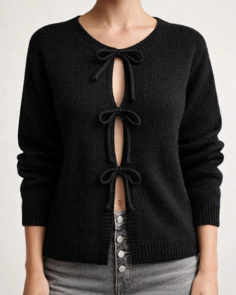 Autumn Winter Women's Tops Casual Loose-fitting Cardigan with Drawstring Solid Color Sweater | JRSEE:9c42c852-927c-4bc7-9ea0-ad609dabfd46