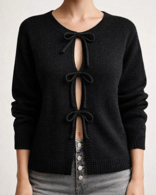 Autumn Winter Women's Tops Casual Loose-fitting Cardigan with Drawstring Solid Color Sweater | JRSEE:9c42c852-927c-4bc7-9ea0-ad609dabfd46