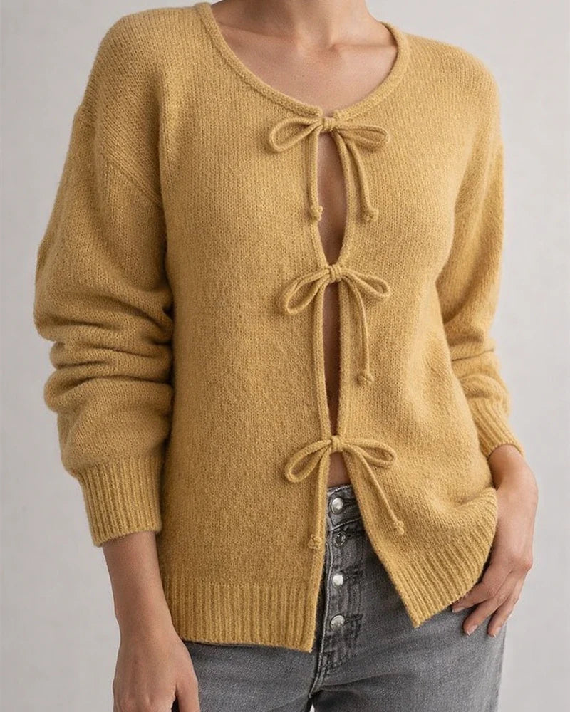 Autumn Winter Women's Tops Casual Loose-fitting Cardigan with Drawstring Solid Color Sweater | JRSEE:a7831c96-79bd-472a-acba-5a1a4e260492