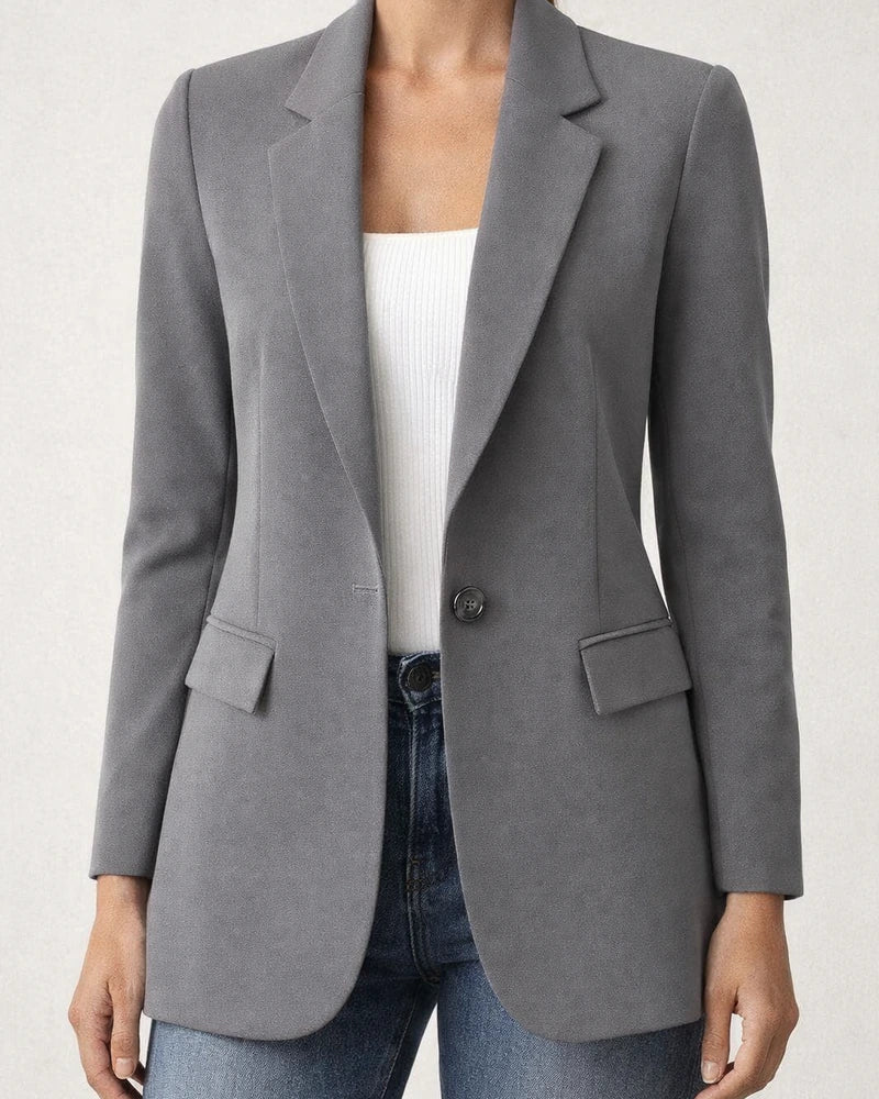 Autumn Women's Long-Sleeve Solid Color Cardigan Blazer Solid Color Jacket | JRSEE:1a941258-b63e-4c31-ad78-cde5fab44e18