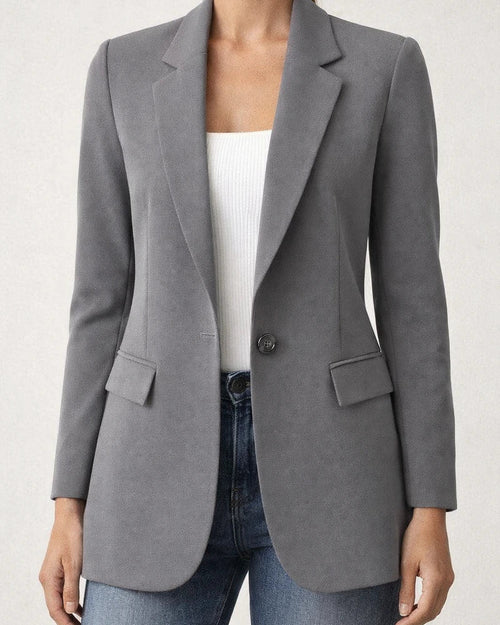 Autumn Women's Long-Sleeve Solid Color Cardigan Blazer Solid Color Jacket | JRSEE:1a941258-b63e-4c31-ad78-cde5fab44e18