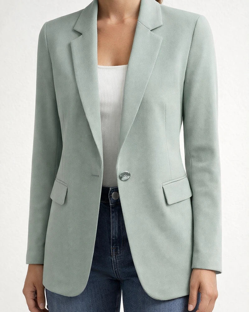 Autumn Women's Long-Sleeve Solid Color Cardigan Blazer Solid Color Jacket | JRSEE:0ddd25d9-d9b7-4b3a-9947-41dc226c44bc