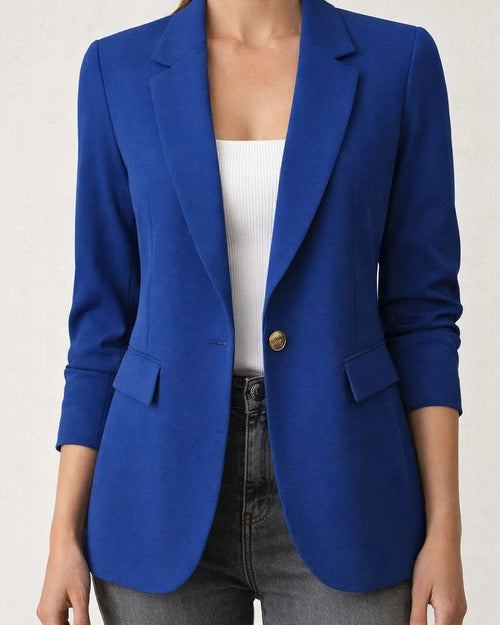 Autumn Women's Long-Sleeve Solid Color Cardigan Blazer Solid Color Jacket | JRSEE:705181d6-fbfa-4407-b412-29051ab61535