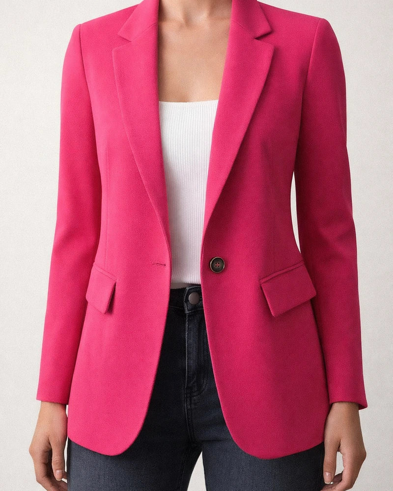 Autumn Women's Long-Sleeve Solid Color Cardigan Blazer Solid Color Jacket | JRSEE:ca0420d0-d096-4bb4-b3b7-a085ee872f99