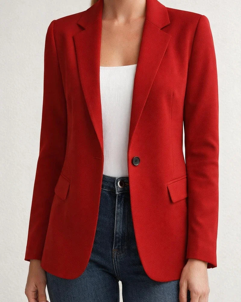 Autumn Women's Long-Sleeve Solid Color Cardigan Blazer Solid Color Jacket | JRSEE:e54ccc86-c56e-4ee1-8519-f95f538d5e64