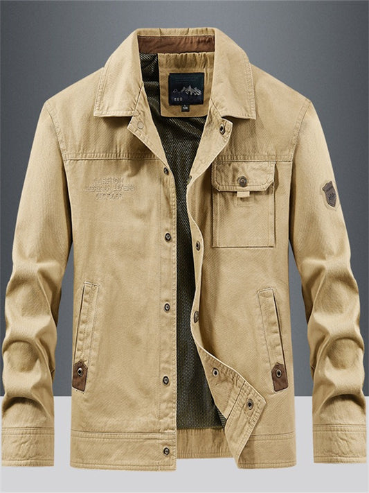 Men's Thin Jacket Spring and Fall Jacket Men's Large Size Casual Jacket