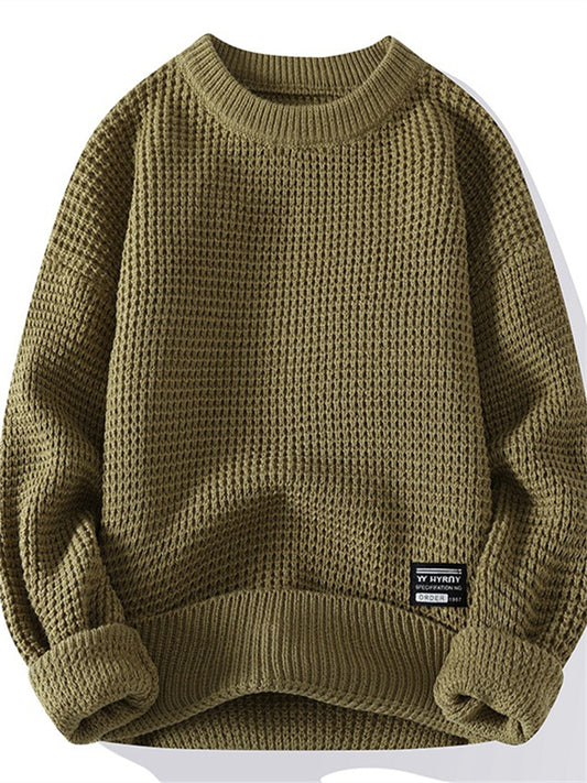 Autumn and Winter Sweater New Round Neck Thick Needle Men's Sweater