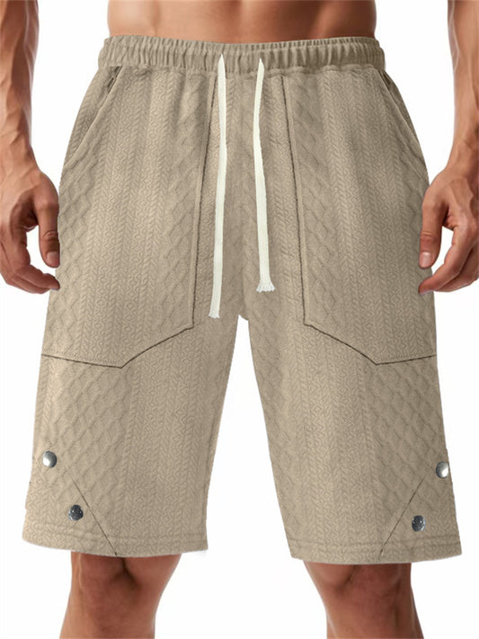Men's Jacquard Casual Shorts Summer New Five Pants