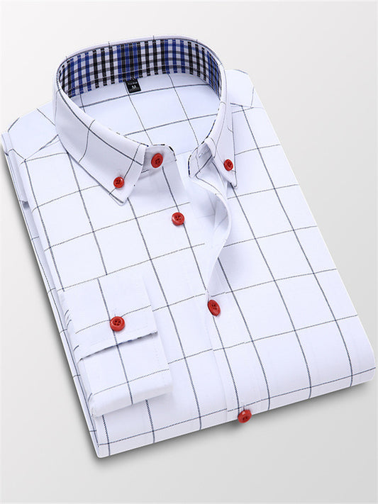 Fall New Men's Shirts Long-sleeved Trend New Men's Casual Shirts Korean Slim Shirt S-5XL