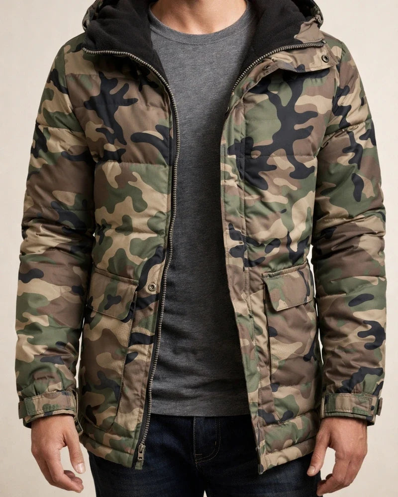 British Slim Collarless Long-sleeved Men's Jacket Men's Casual Camouflage Trend Men's Hooded Jacket | JRSEE:f427eba0-94a2-41ea-a09a-74a928e362d3