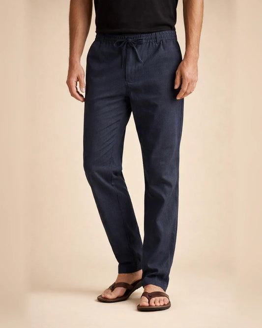 Business Casual Men's Pants Loose Large Size Elastic Waist Cotton Versatile Solid Color Sweatpants | JRSEE:fbf12868-6d56-4765-9f82-f783e5007705