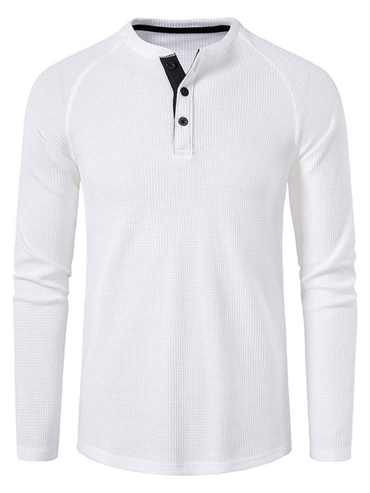 Daily Casual Men's Loose Long-sleeved T-shirt Men's Bottoming Shirt Men's T-shirt S-XXL