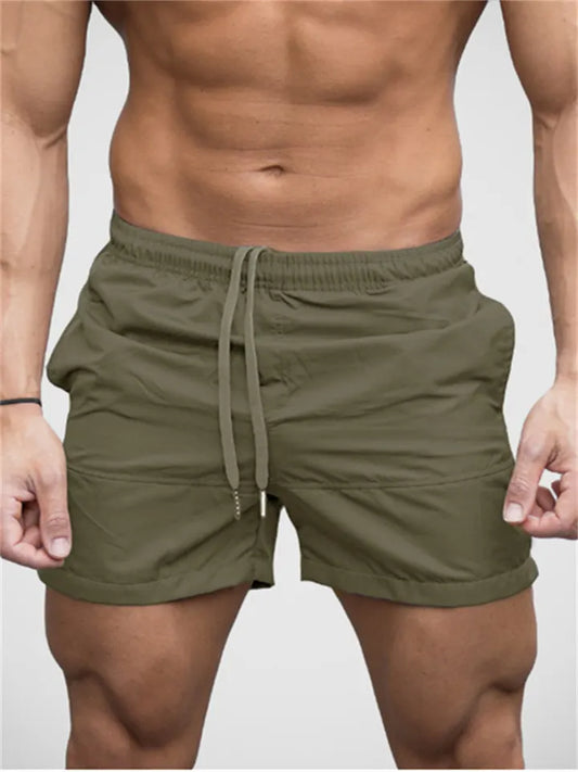 Men's Summer Solid-Color Shorts Men's Beach Shorts