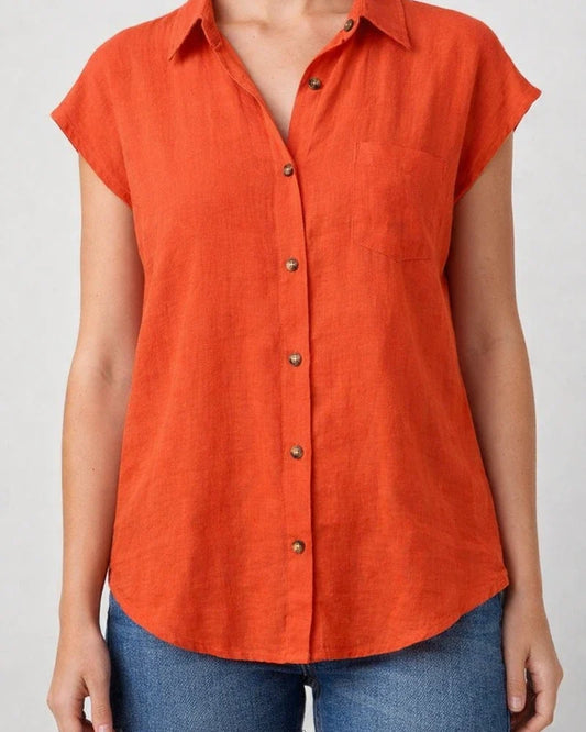 Cardigan Ladies Solid Color Casual Lapel Loose Shirt Women Summer New Four Colors | JRSEE:e44b9bd2-885d-4de2-943f-d81690834312