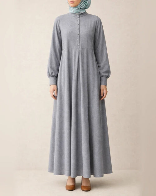 Casual Country Style Retro Women's Cardigan Round Neck Large Swing Type Dress | JRSEE:4ed0a717-0d9a-44cf-b00d-df8be978c41c