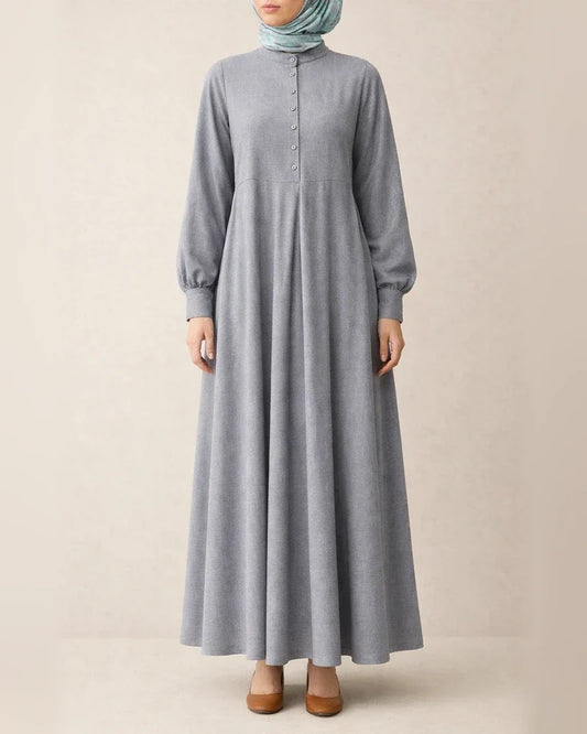Casual Country Style Retro Women's Cardigan Round Neck Large Swing Type Dress | JRSEE:4ed0a717-0d9a-44cf-b00d-df8be978c41c