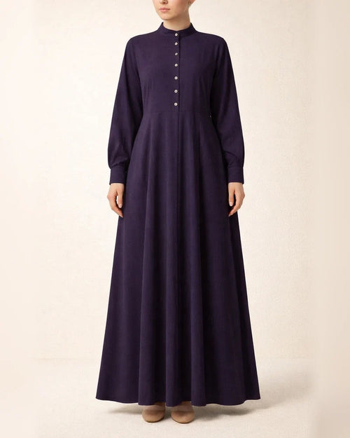 Casual Country Style Retro Women's Cardigan Round Neck Large Swing Type Dress | JRSEE:5527cad9-f6a6-4c2e-b0b1-6b94291f3b1c