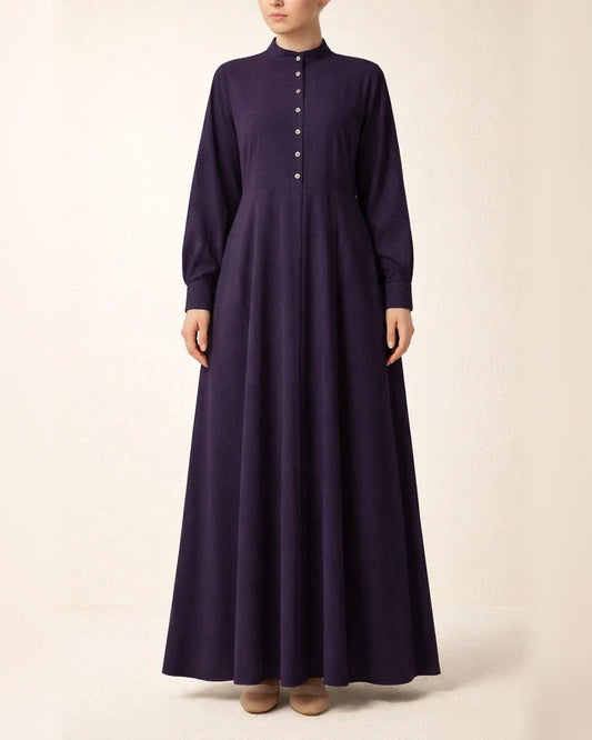 Casual Country Style Retro Women's Cardigan Round Neck Large Swing Type Dress | JRSEE:5527cad9-f6a6-4c2e-b0b1-6b94291f3b1c