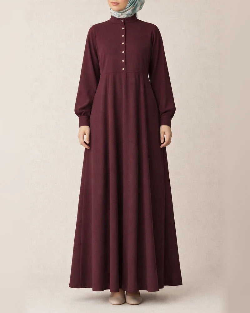 Casual Country Style Retro Women's Cardigan Round Neck Large Swing Type Dress | JRSEE:c4ecf218-545c-4860-a684-1aa34a328477