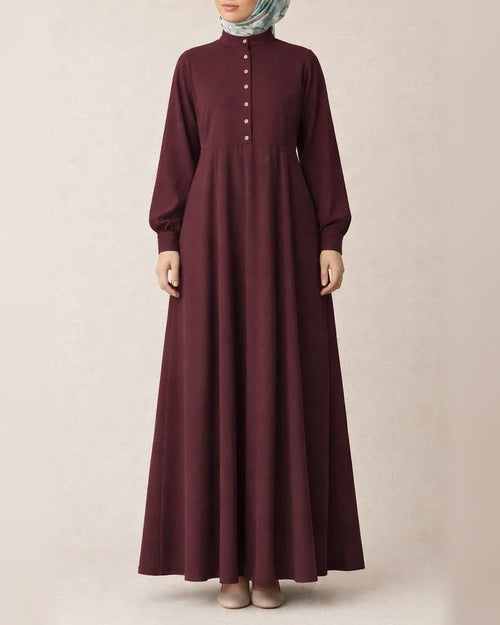 Casual Country Style Retro Women's Cardigan Round Neck Large Swing Type Dress | JRSEE:c4ecf218-545c-4860-a684-1aa34a328477