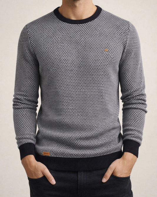 Casual Knit Long-sleeved Tops Men's Bottoming Autumn and Winter Men's Round Neck Men's Personalized Men's Pullover Sweater | JRSEE:d29a3a39-4225-4ca1-b764-5946314b5333