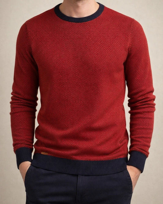 Casual Knit Long-sleeved Tops Men's Bottoming Autumn and Winter Men's Round Neck Men's Personalized Men's Pullover Sweater | JRSEE:7a21fa5c-6350-4d06-b3b9-0144330ea123