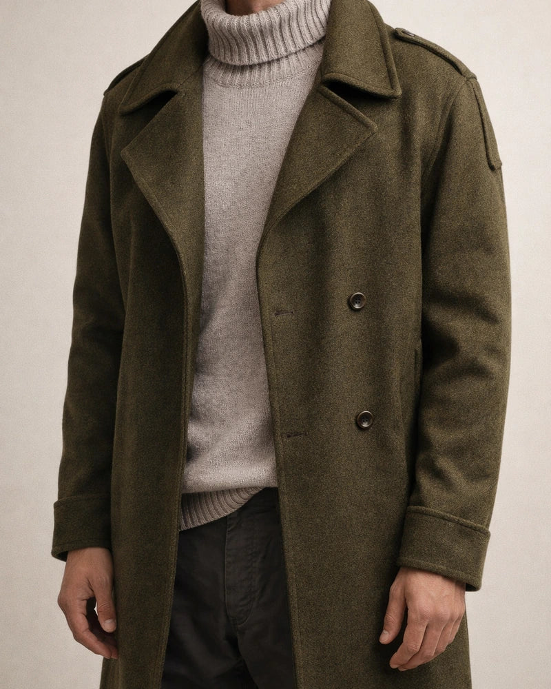 Casual Loose Men's Solid Color Single-breasted Lapel Extended Section Trench Coat Men's Coat Over The Knee Windbreaker | JRSEE:aba1b55c-46d3-446b-917b-59800ef38a41
